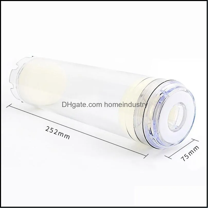 10 inch clear housing diy fill shell with filter cartridge alkaline ballsmaifan stoneresinkdf for rium water filter y200917