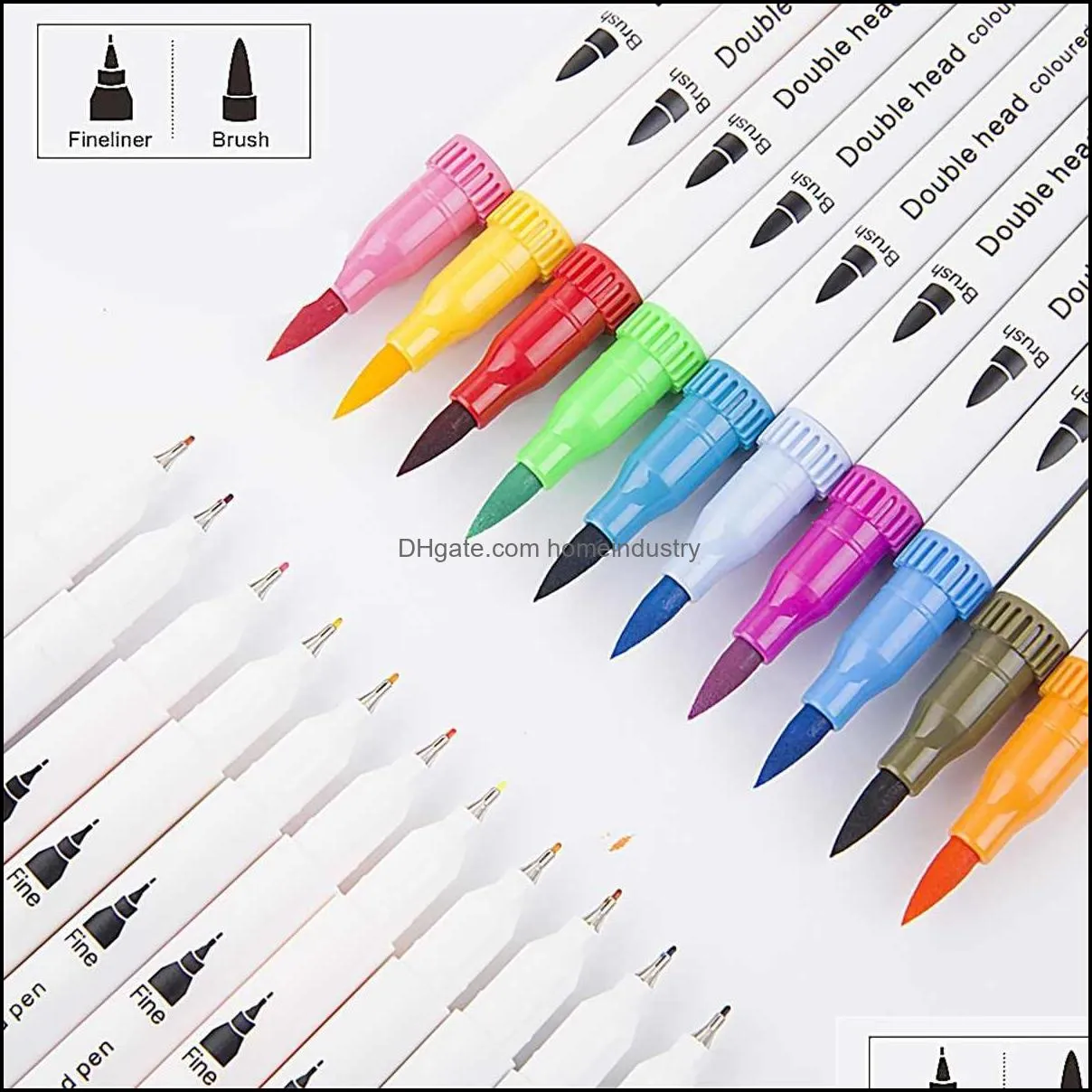 100 colors dual tip brush color pen art markers pen touchfive copic markers pen watercolor fineliner drawing painting stationery