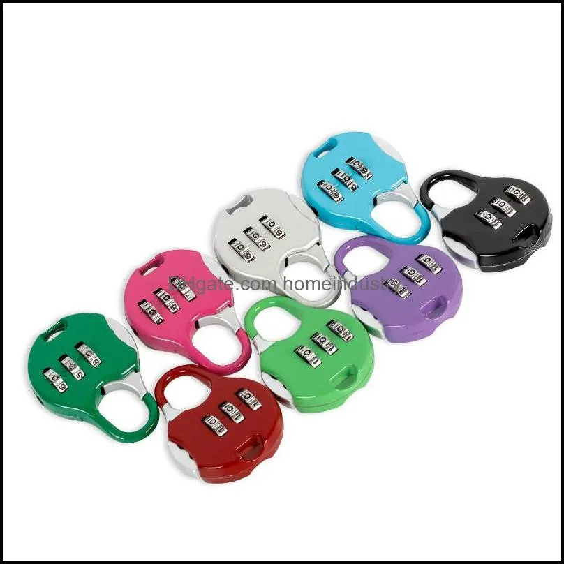 mini padlock for backpack suitcase stationery password lock student children outdoor travel gym locker security metal 5x3.5cm dhl