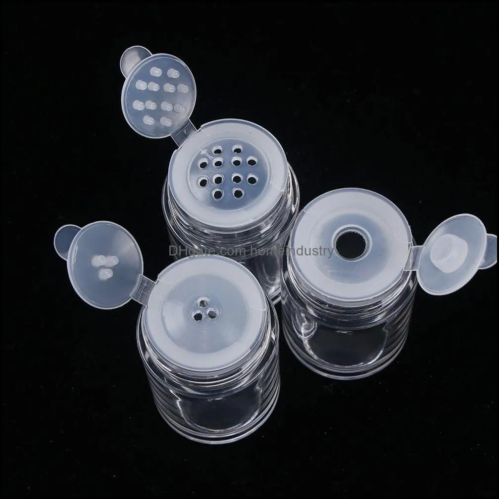 1pc clear 10ml empty bottle cosmetic sifter loose powder jars 1pc container screw lid diy for makeup tools refillable