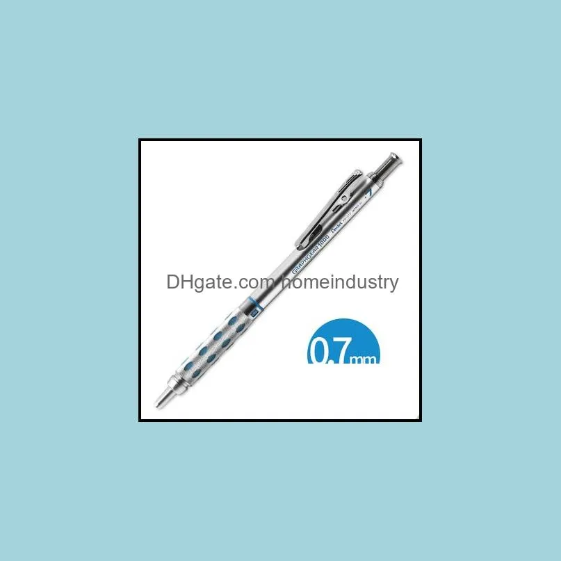 1 piece pente graphgear 1000 aluminum barrel high quality drafting mechanical pencil 0.30.50.70.9mm y200709