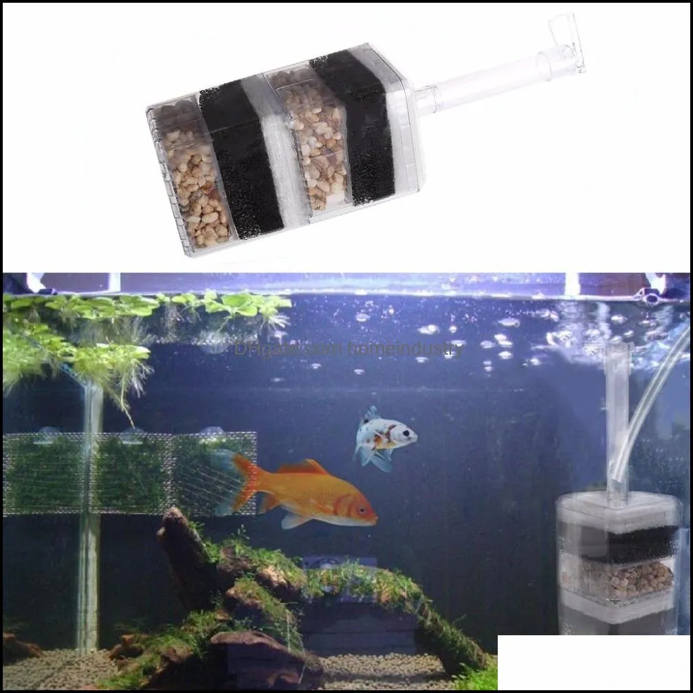 useful air driven biochemical corner filter sponge fry shrimp fish tank aquarium aquario accessory y200917