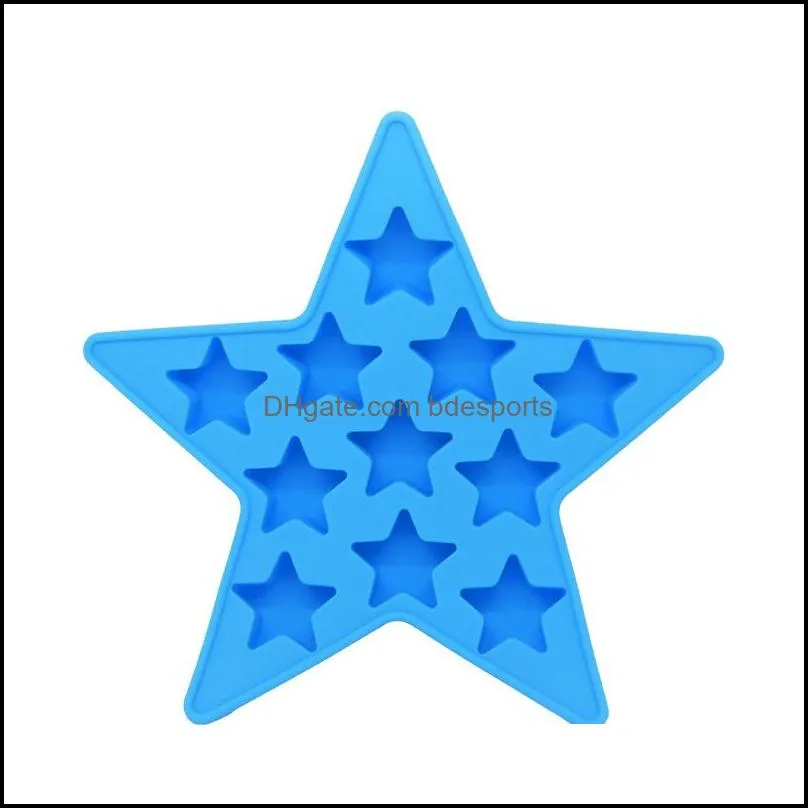 Star Moulds Eco Friendly Lovely Jelly Silica Gel Ice Mould Originality Superior Quality With Blue Red Colors 4 5nya J1