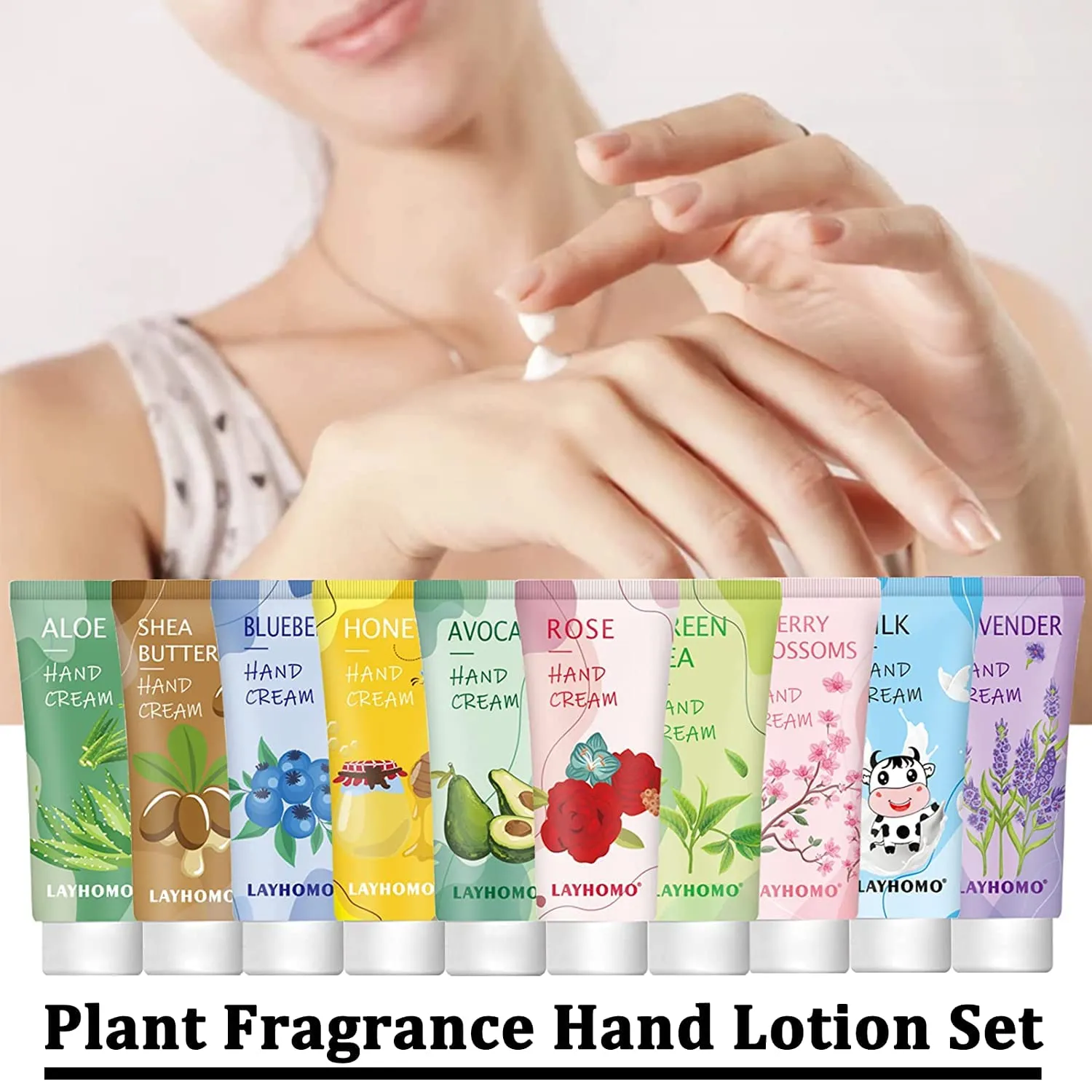 hand cream for travel size bulk,natural plant fragrance hand lotion with shea butter,vitamin e,mini hand lotion gift sets for nurses,teacher,workers,bridal shower guests birthday christmas valentines gifts