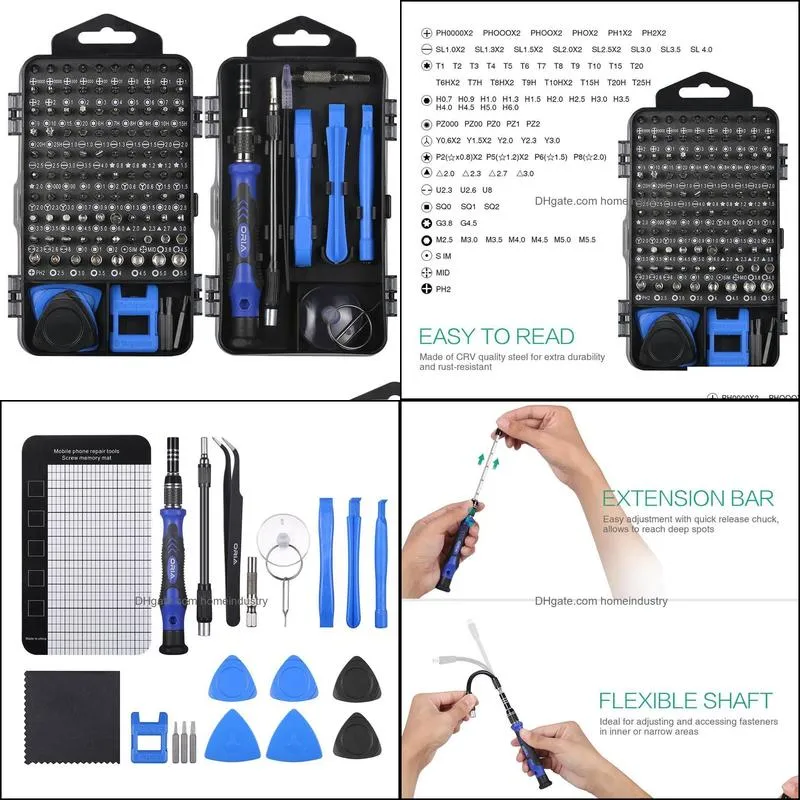 oria precision screwdriver set 120 in 1 screwdriver kit with 101 bits mini magnetic screwdriver bit set computer repair tool kit