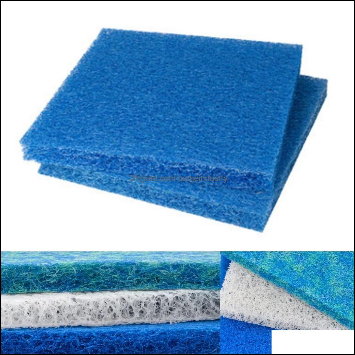 aquarium biochemical rattan cotton fish tank pond filter foam sponge 50x50x4cm filter accessories filtration aquatic supplies y200917