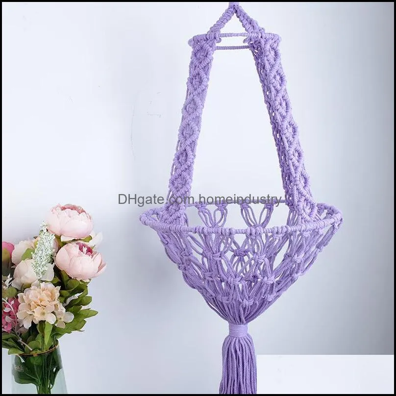 cat beds & furniture hand-woven bed boho pet net bag hammock macrame hanging swing dog basket home accessories cat`s house puppy gift