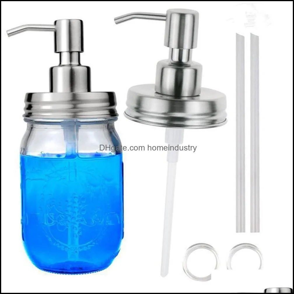 mason jar liquid soap dispenser lids pump sealing stainless steel bottles for regular mouth canning lids caps no glass bottle