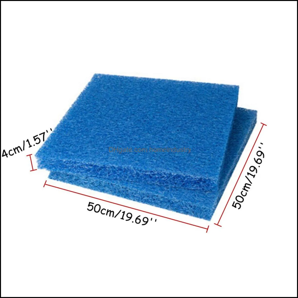 aquarium biochemical rattan cotton fish tank pond filter foam sponge 50x50x4cm filter accessories filtration aquatic supplies y200917