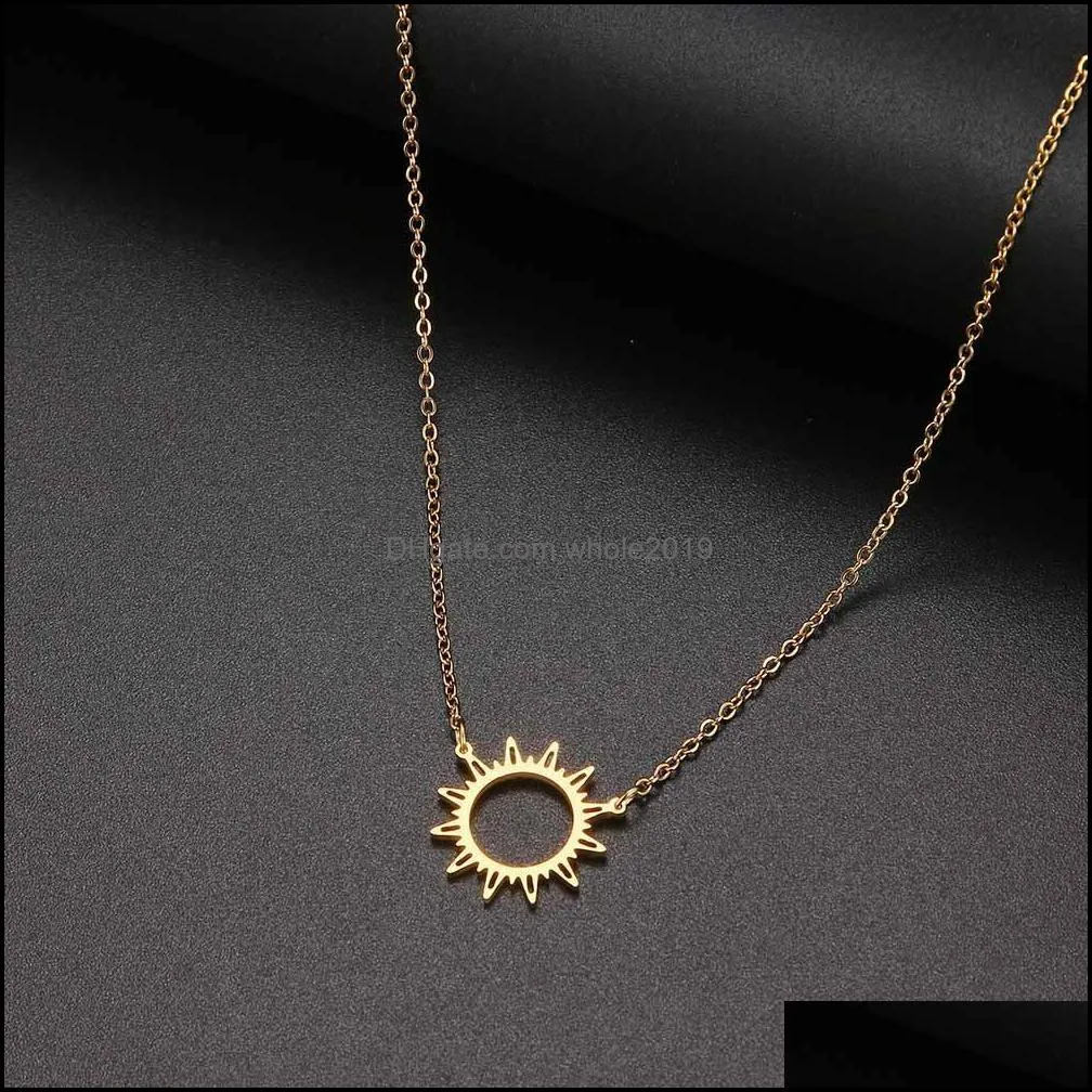 Necklace Blessing Gift Card, Small Dainty Gold Sun God Light with Rope Pendant Chain - Classy Costume Choker Jewelry