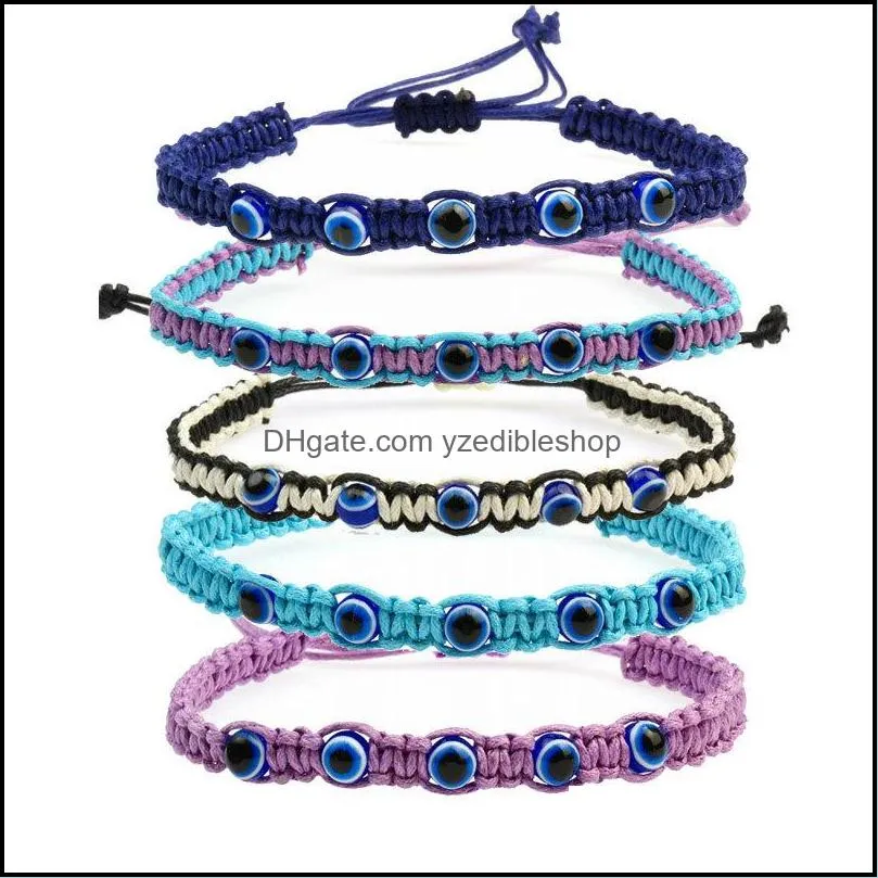 weave turkish lucky evil eye bracelets for women men blue eyes braided red rope lucky bracelet friendship jewelry