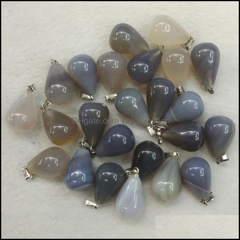 assorted mixed water drop shape charms teardrop crystal pendants for necklace accessories jewelry making