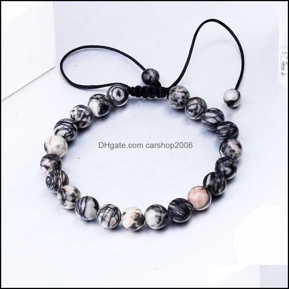 new arrival 8mm black mesh crystal beads bracelet for men women elastic adjustable size braided bracelet fashion jewelry wholesale