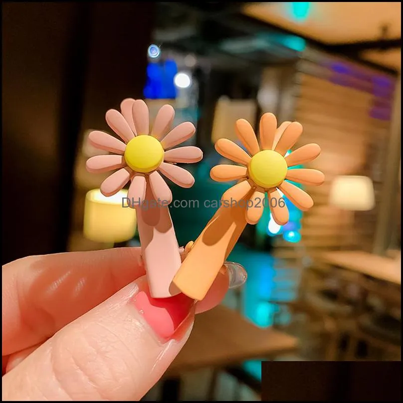 new arrival 2pcs/set cute hair clip for women girl fashion barrette hairpins accessories korean hair clip colorful small daisy hairpin