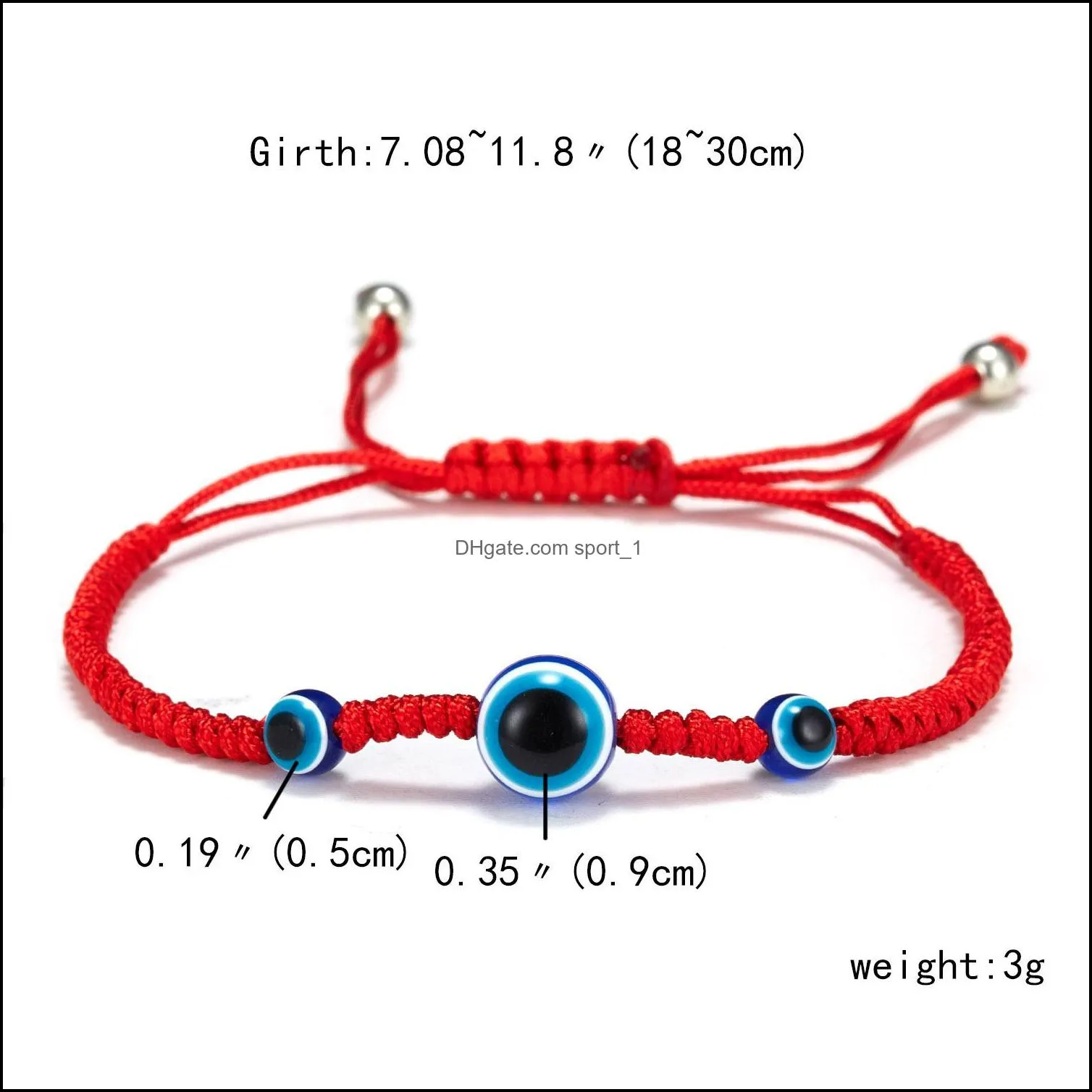 2022 Blue Evil Eye Charm Braided Rope Chains bracelets For Women Men Turtle Elephant Hamsa Hand charm Red String Bangle Fashion