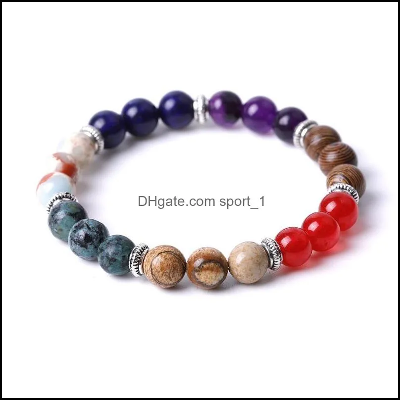 mix and match Assorted Lots stone Beads Bracelet Women Men Yoga hand string Jewelry Friendship gift