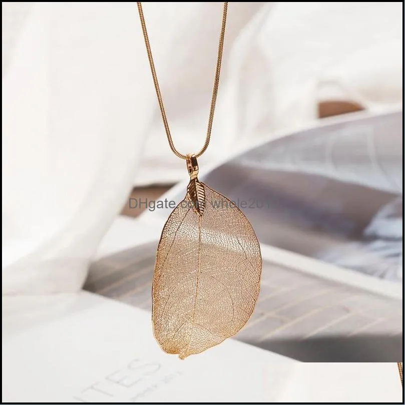 Silk long leaf pendant necklace and earrings jewelry set women`s fashion DIY jewelry making gifts