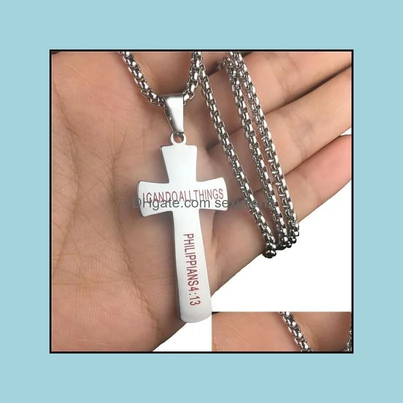 creative baseball cross pendant necklace for women and men stainless steel necklace christian religion jewelry gift for lover