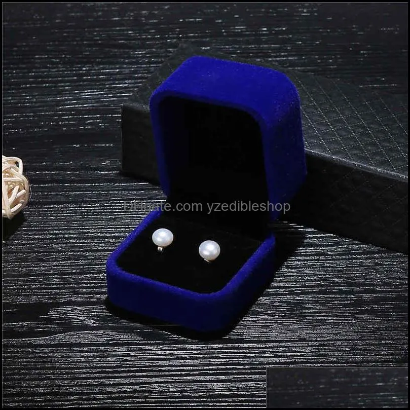 925 sterling silver stud earrings round elegant korean-style nanyang bead pearl stud earrings