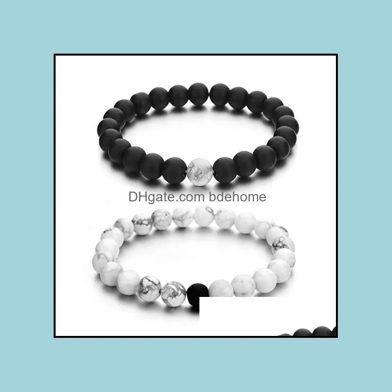 natural stone bracelet men and women couples friendship wrist jewelry simple popular 2019 new products