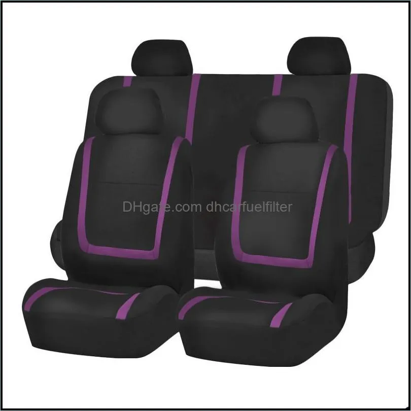 Car Seat Covers Airbag Compatible For Most Truck SUV Or Van 100% Breathable With 2 Mm Composite Sponge Polyester ClothCar