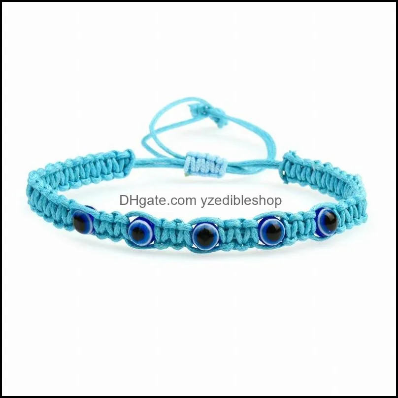 weave turkish lucky evil eye bracelets for women men blue eyes braided red rope lucky bracelet friendship jewelry