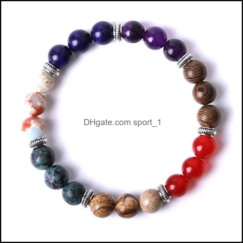 mix and match Assorted Lots stone Beads Bracelet Women Men Yoga hand string Jewelry Friendship gift