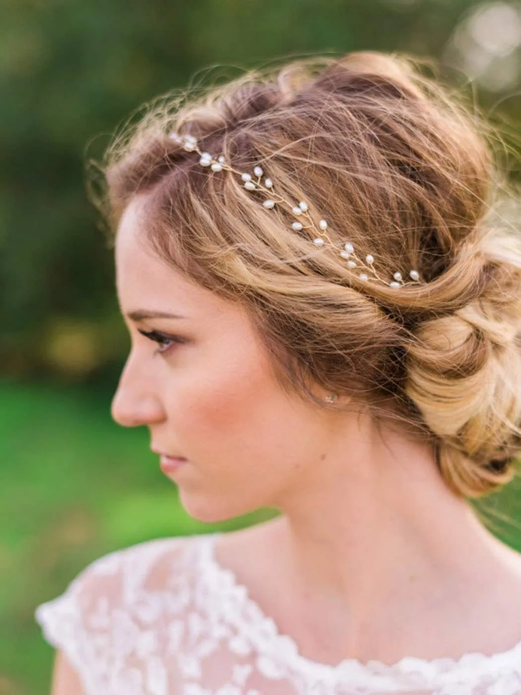 gold crystal pearl headband for weddings bride headpiece ivory hair vine beads hairband wedding hairpiece bridesmaid