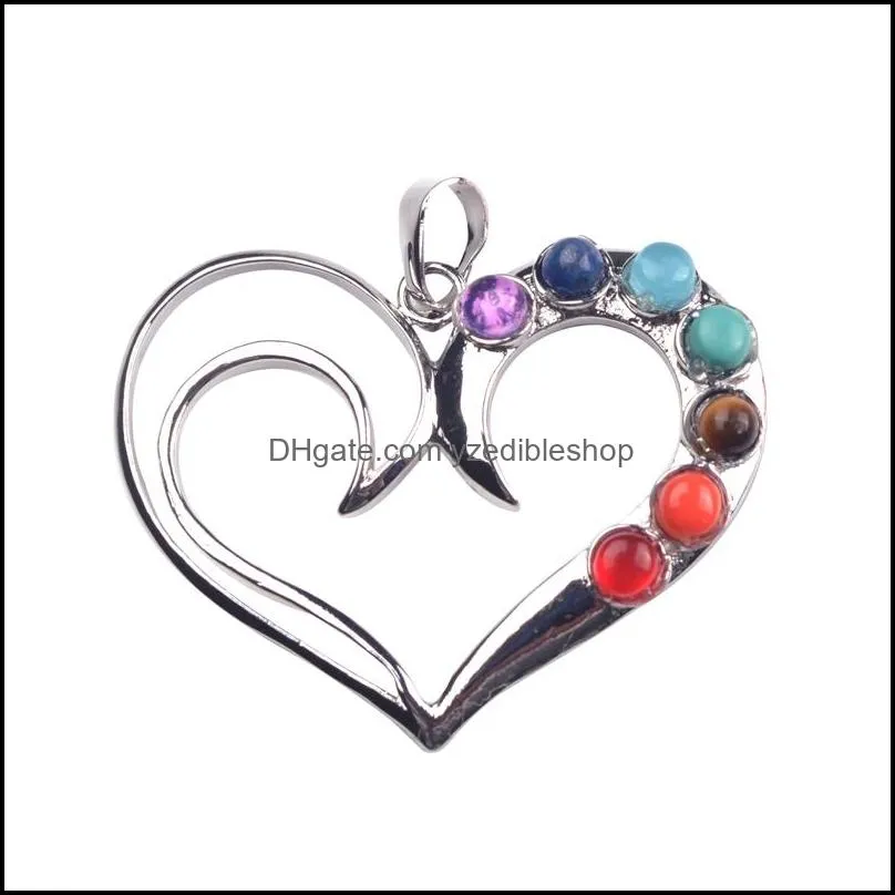 seven-color flow heart-shaped gem the best gift for your loved one on valentine`s day just for the favorite woman