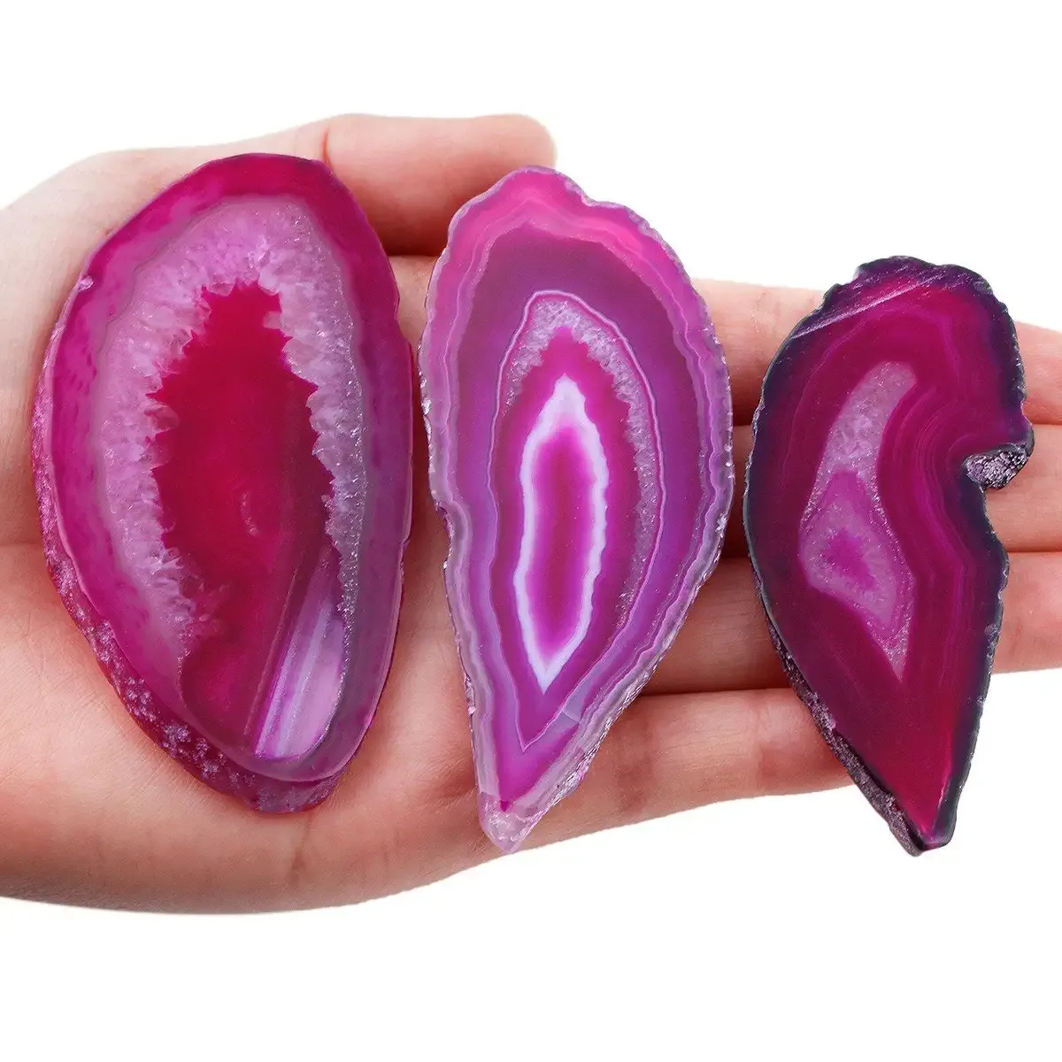 polished agate light table slices geode agate slab cards pack of 12