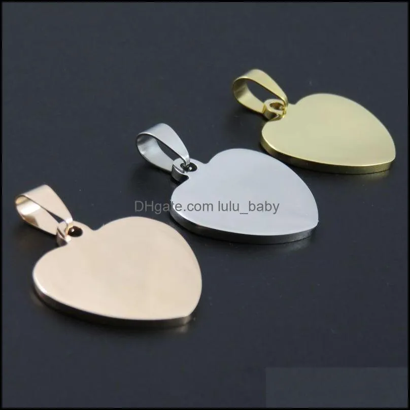 20mm 25mm stainless steel heart charm with connector blue black gold heart shape pendant for necklace diy handmade jewelry making lover