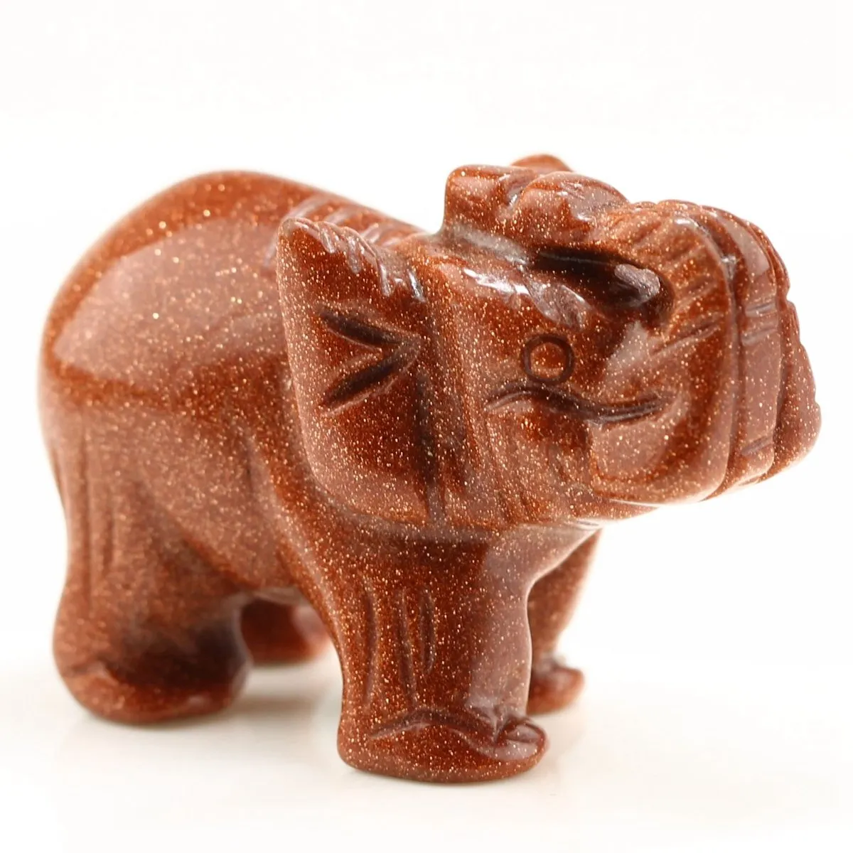 hand carved healing gemstone crystals 1 5 guardian elephant figurines status mix wholesale 