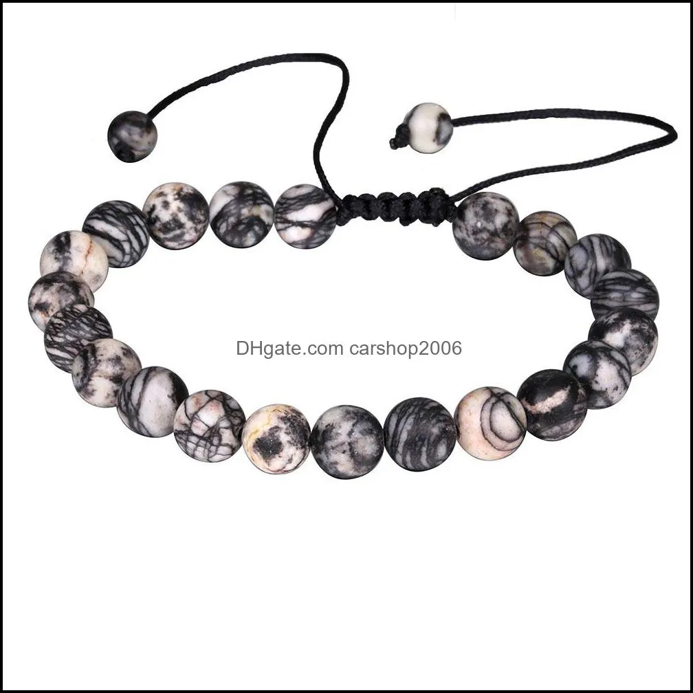new arrival 8mm black mesh crystal beads bracelet for men women elastic adjustable size braided bracelet fashion jewelry wholesale
