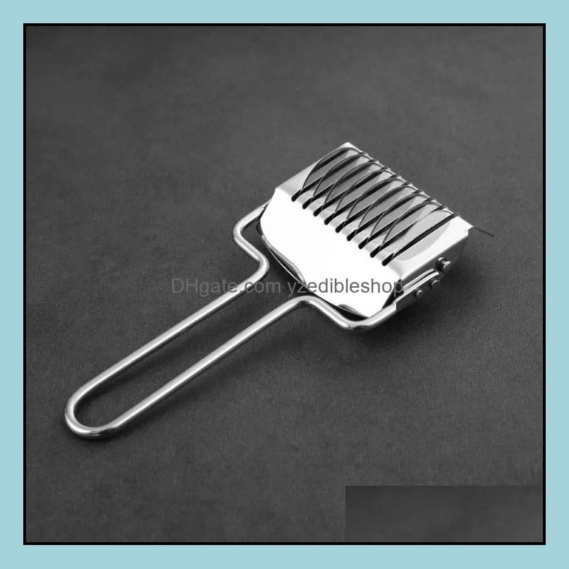 stainless steel noodle lattice roller shallot cutter pasta spaghetti maker machines manual dough press cooking tools sn3362