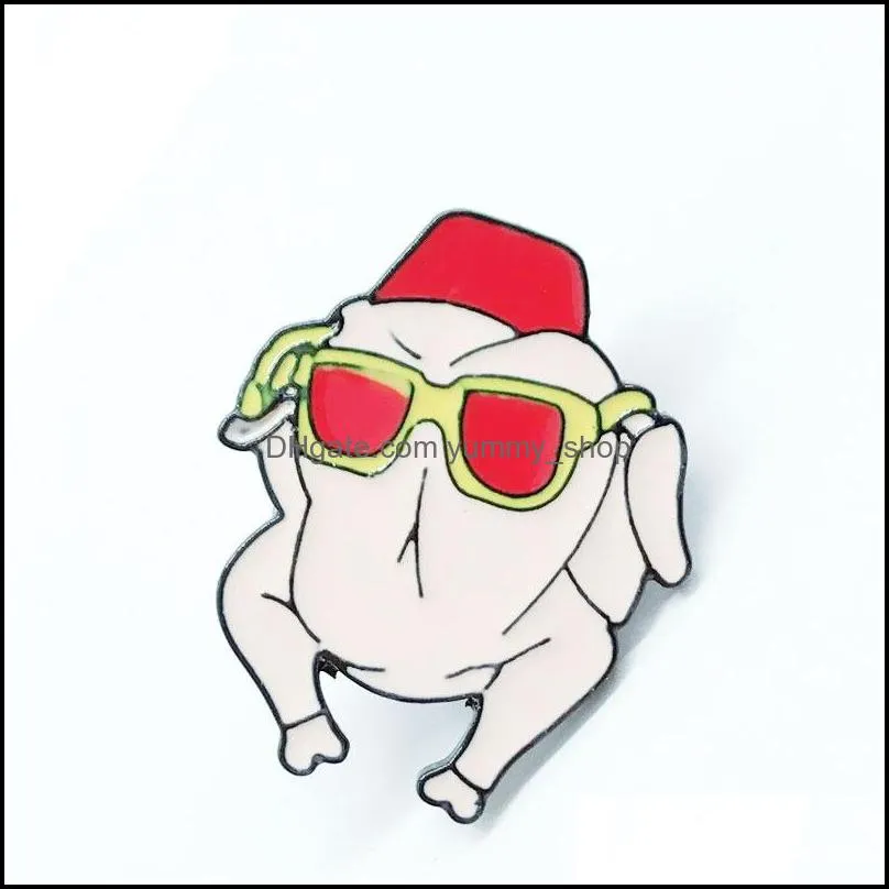 cartoon fashion cute dog enamel pins red sunglasses brooch button badge kid jewelry backpack accessories personality trinket