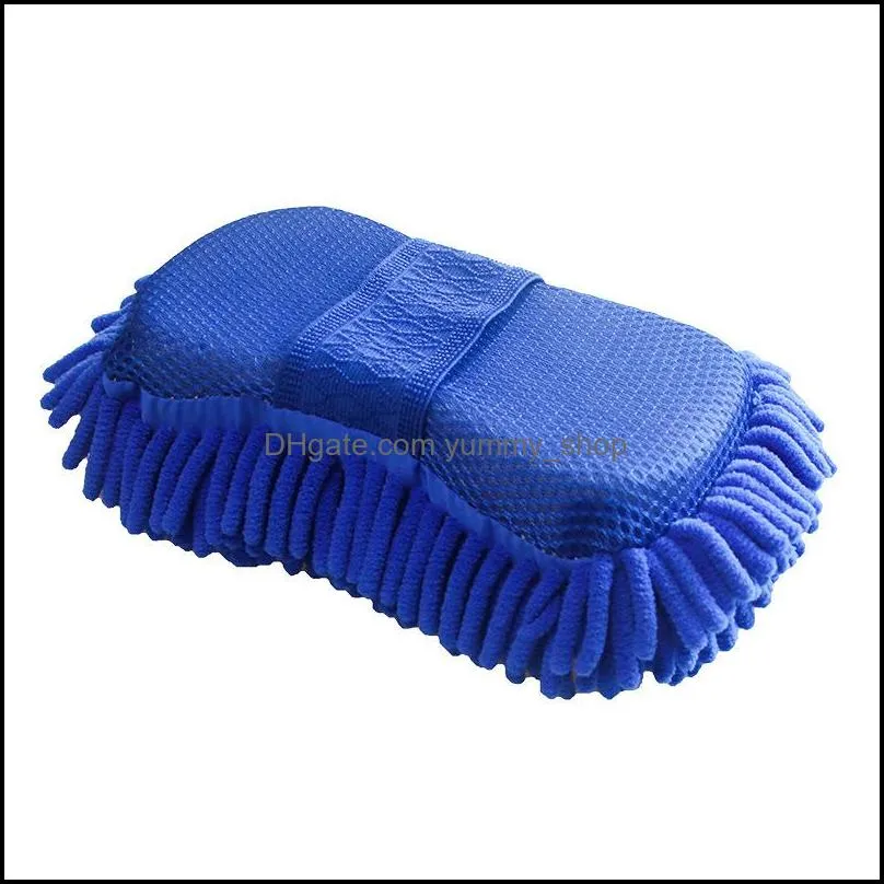 car washing sponge glove microfiber chenille sponge washer towel duster motorcycle truck cleaning tool home window desk dust cleaing