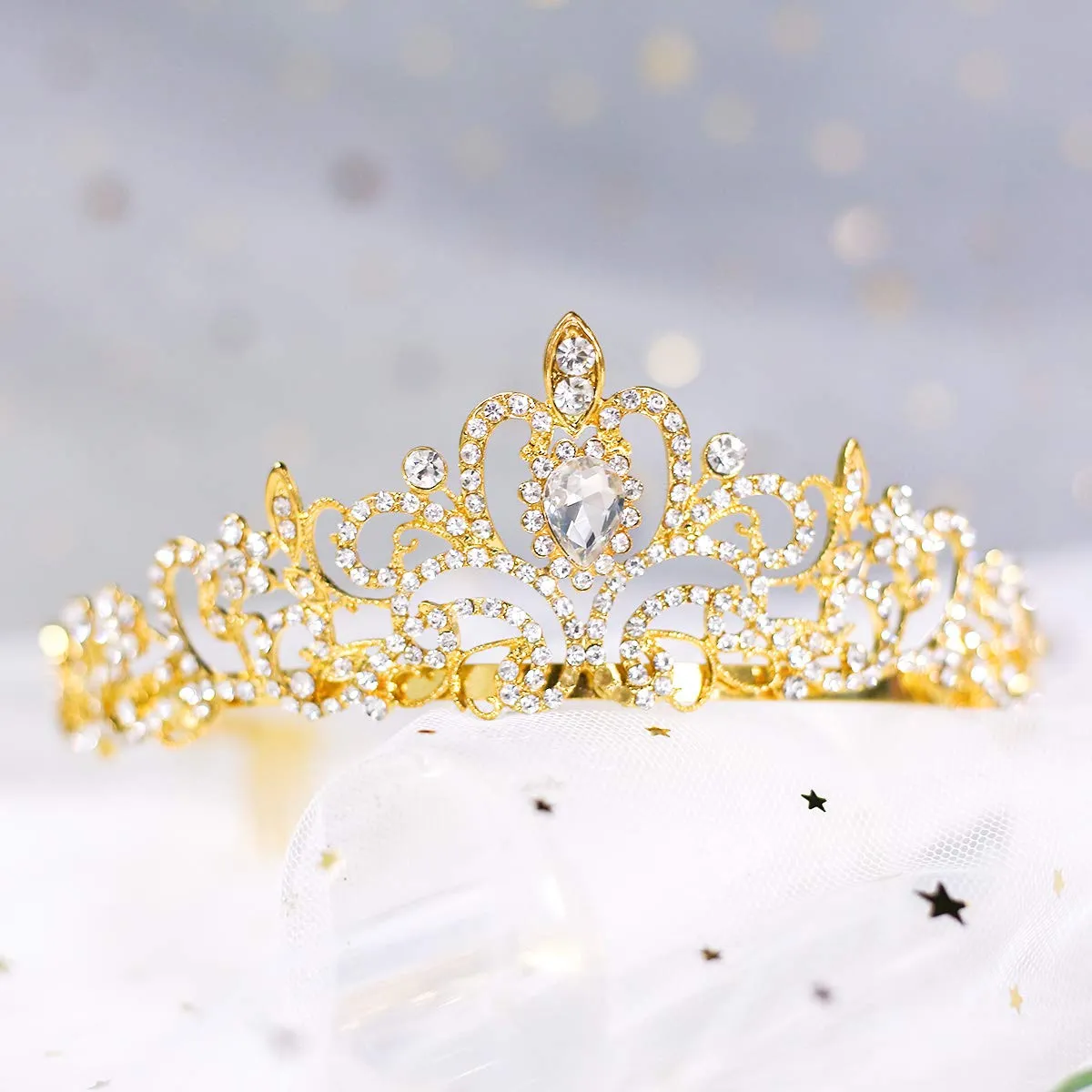 crystal queen crowns and tiaras with comb headband for women and girls princess crowns hair accessories for wedding birthday halloween costume cosplay 02 gold