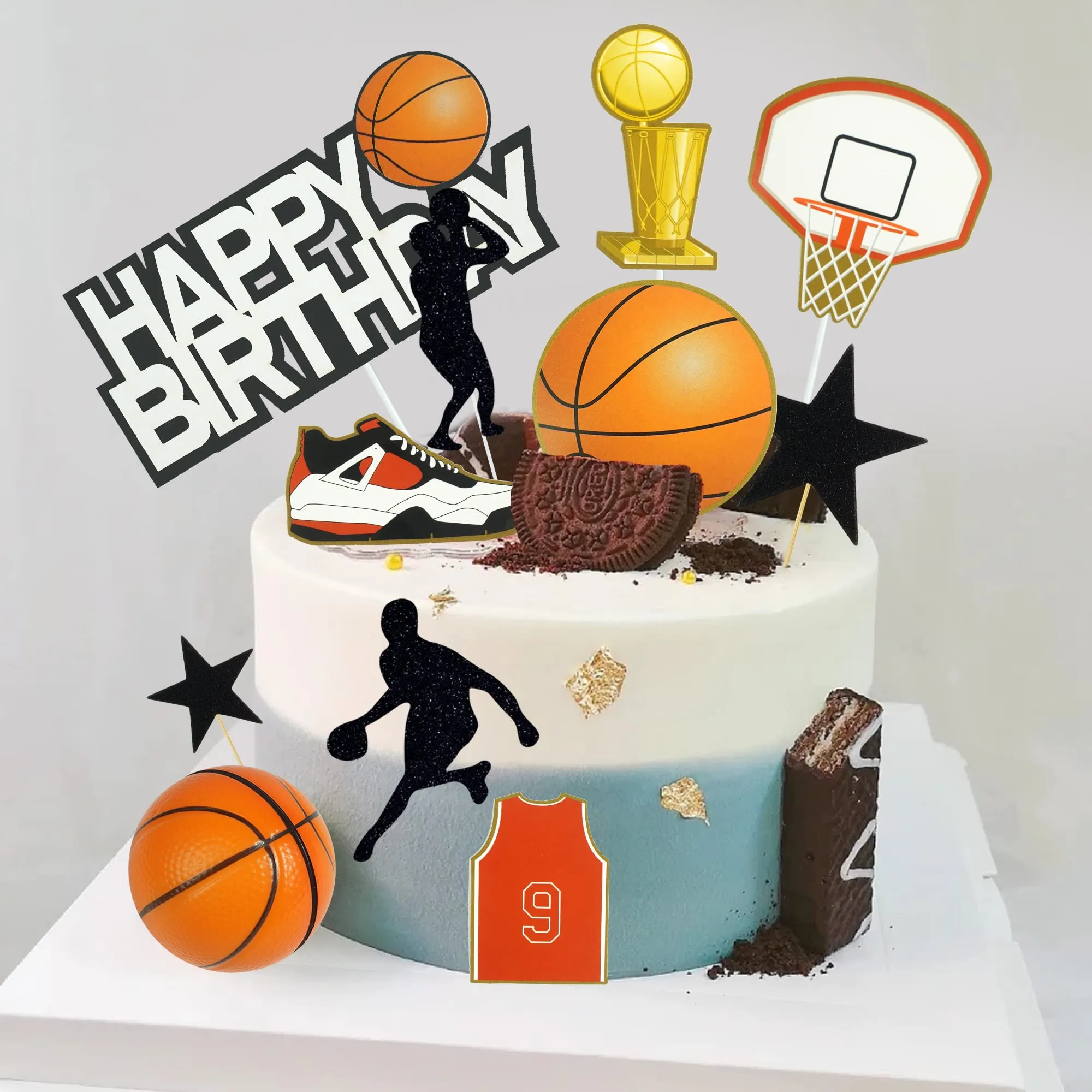 3ml basketball cake toppers basketball theme cake decoration for boy cake topper basketball party decorations basketball party supplies