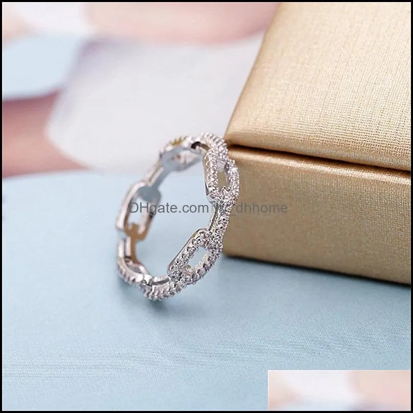 hop hip vintage fashion jewelry 925 silver cross ring pave white sapphire cz diamond women wedding finger rings 460 q2