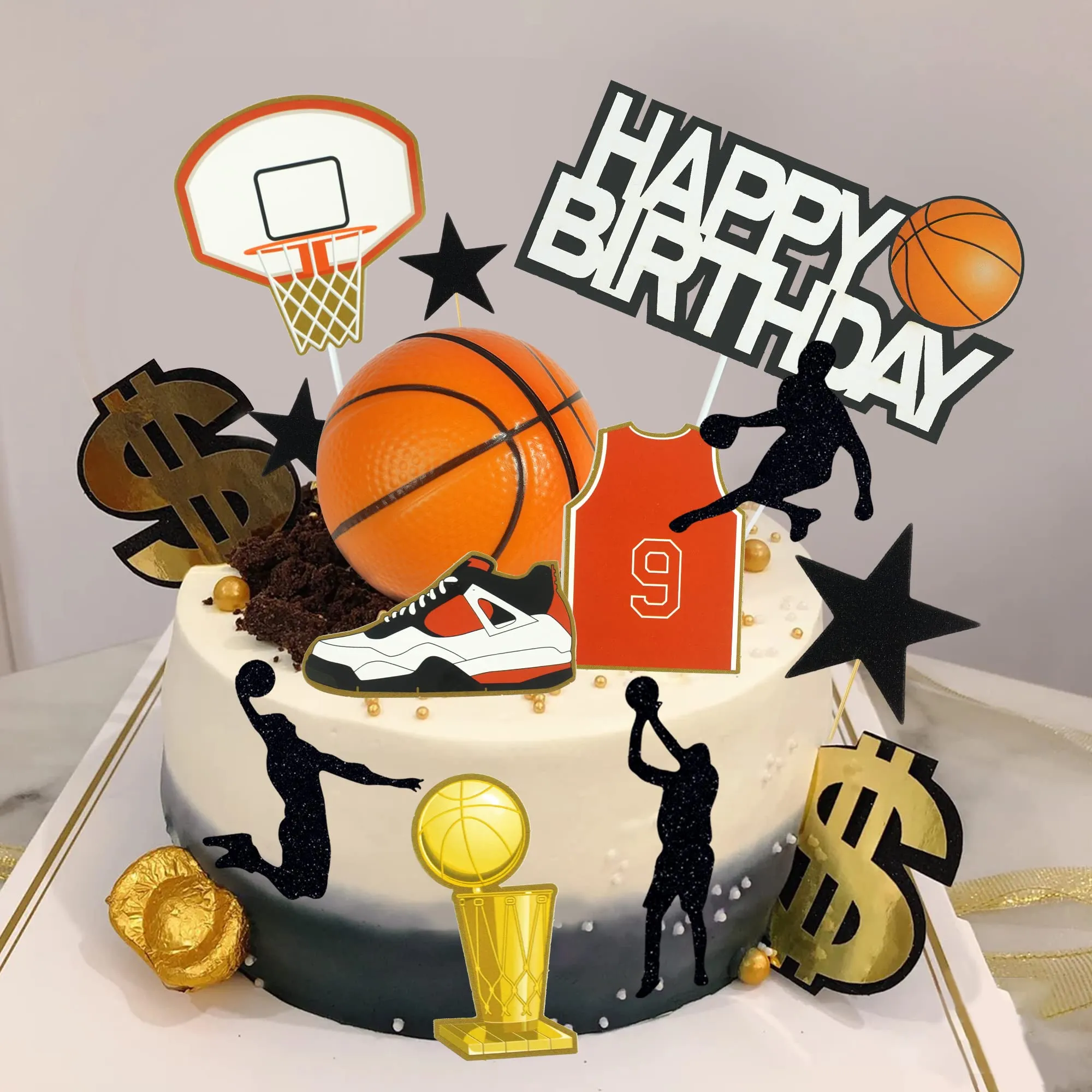 3ml basketball cake toppers basketball theme cake decoration for boy cake topper basketball party decorations basketball party supplies