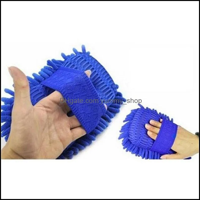 car washing sponge glove microfiber chenille sponge washer towel duster motorcycle truck cleaning tool home window desk dust cleaing