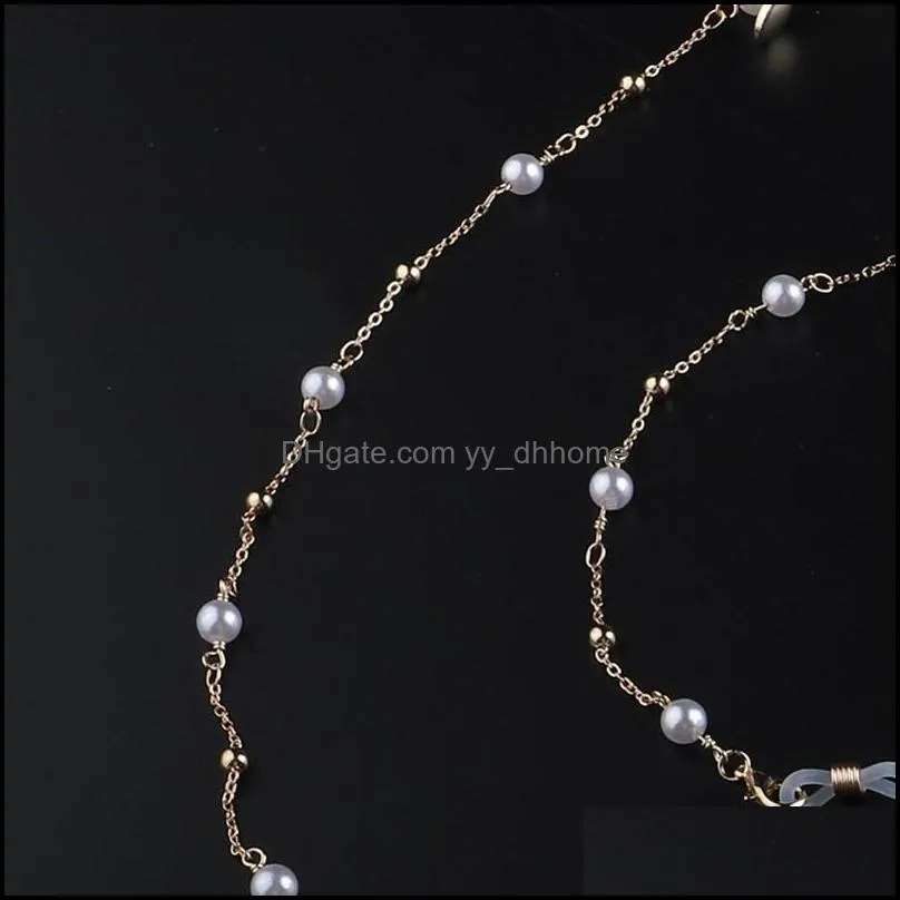 luxury handmade elegant pearl beaded glasses chain women sunglasses lanyard strap reading eyeglass chains strap landyard 851 r2