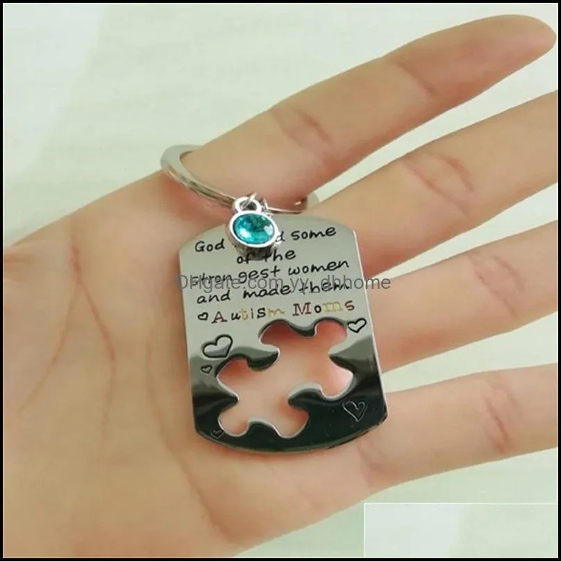 autism puzzle charm keychain awareness key ring gifts jigsaw autism keychains puzzle piece keyring keepsake gift ruf88 idmbv 808 q2