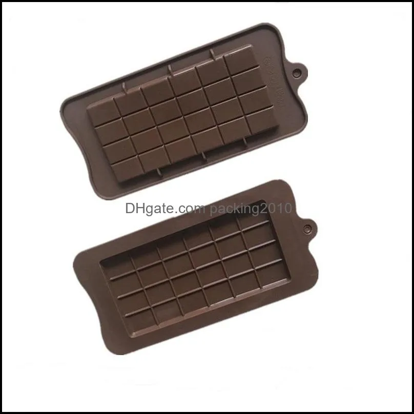 Full Chunk Chocolate Mold Epoxy Resin Silicone Large Block 24 Piece Baking Mould Sugar Chocolates Biscuit Ice Molds New Arrival 2 1db