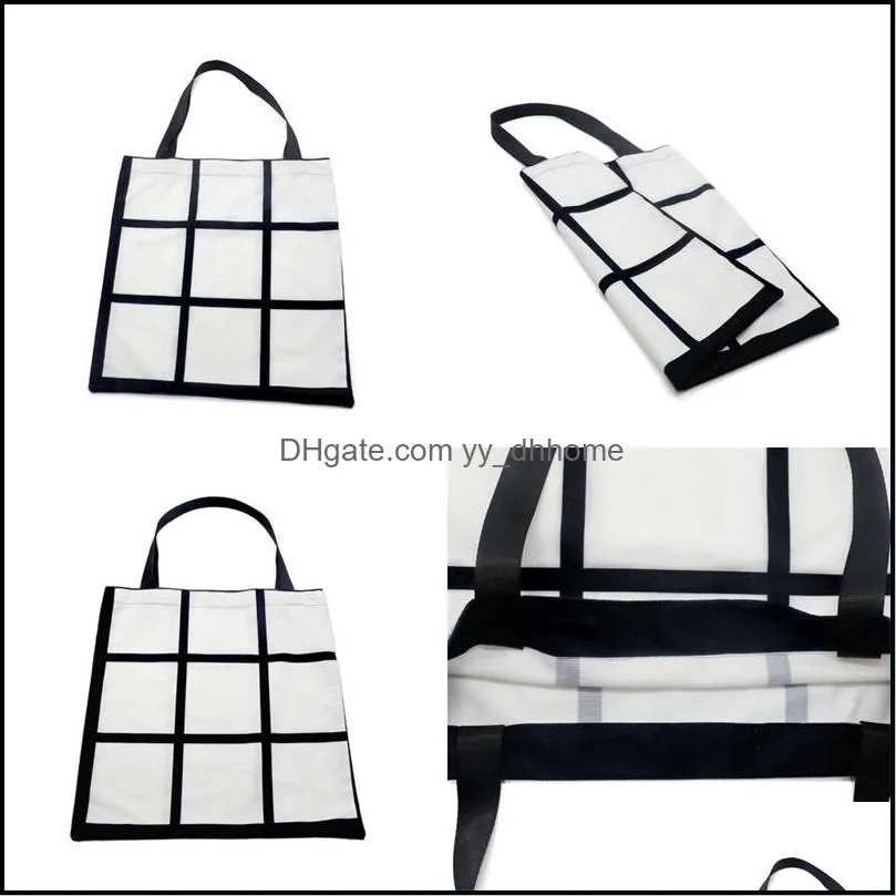 Fashion Storage Bags Single Shoulder Handbag Shopping Duffle Bag Twosided DIY Lattice Womens Originality White Student New Arrival 12ex