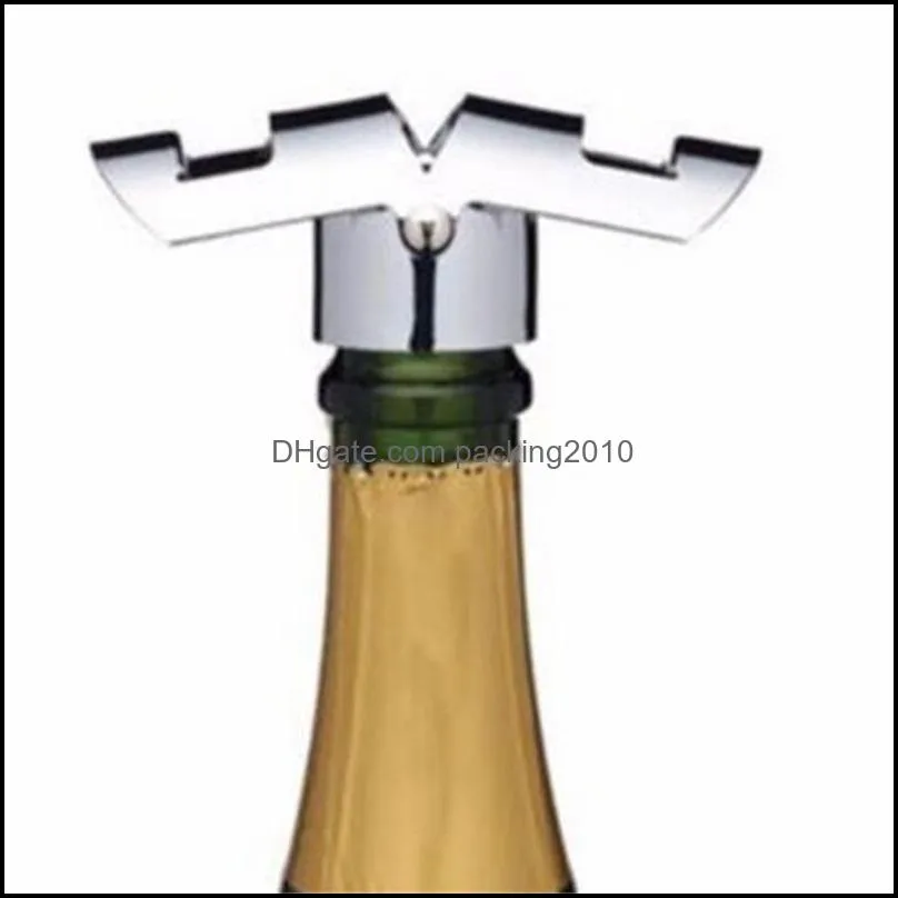 Stainless Steel Beer Bottle Opener for Bar Tool Vacuum Sealed Sparkling Champagne Wine Saver Stopper Cap Bottles Opener 20220111 Q2
