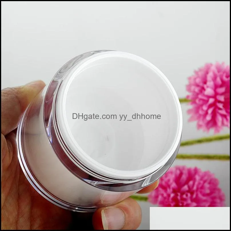 White Vacuum Subpackage Bottle Storage Cosmetic Jars Eye Face Cream Durable Delicate Empty Containers Smooth New Arrival 5 85zh F2