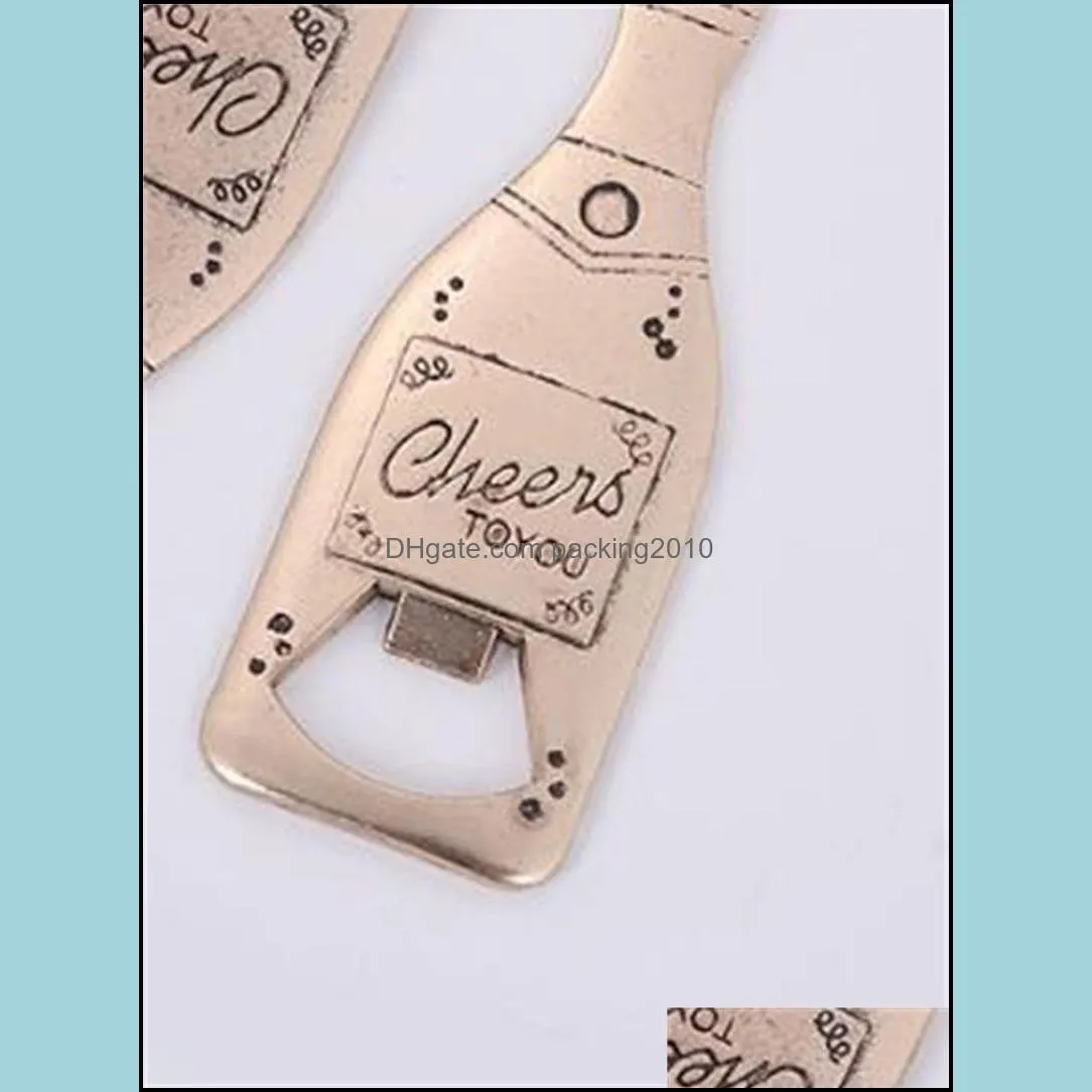 Champagne Beer Openers Personalized Corkscrew Wedding Favors Giveaways Gift Eco Friendly Bottle Opener Fashion New Pattern 2 3tb J1