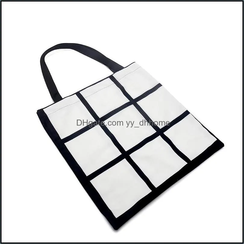 Fashion Storage Bags Single Shoulder Handbag Shopping Duffle Bag Twosided DIY Lattice Womens Originality White Student New Arrival 12ex