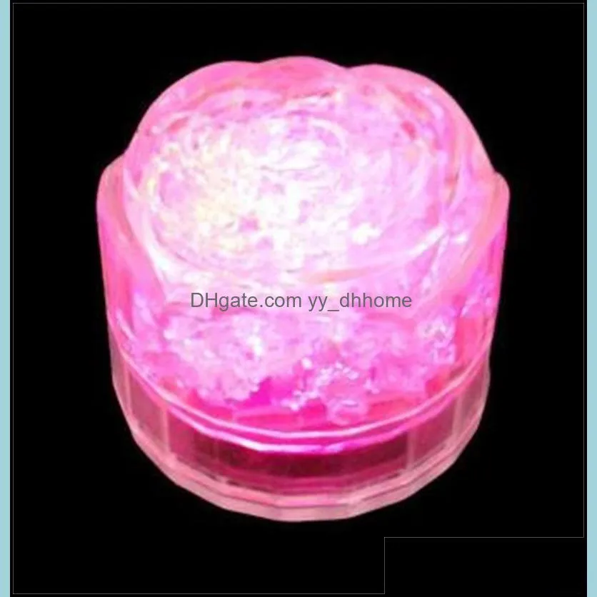 Love Heart Shape Flashing Ice Cube LED Light Rose Shapes Luminous Glowing Ices Block Colorful Festival Decoration 1 65px L1